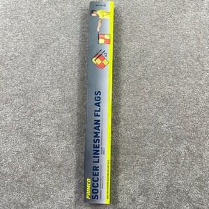 PRIMED Soccer Linesman Flags Red Yellow 2 Pack Foam Handles Carry Bag